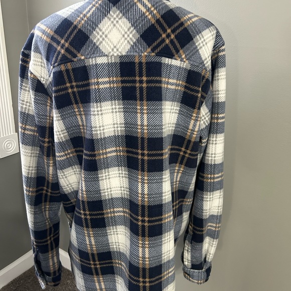 Boston traders men’s XXL polar fleece plaid jacket with quilted lines - Picture 5 of 13